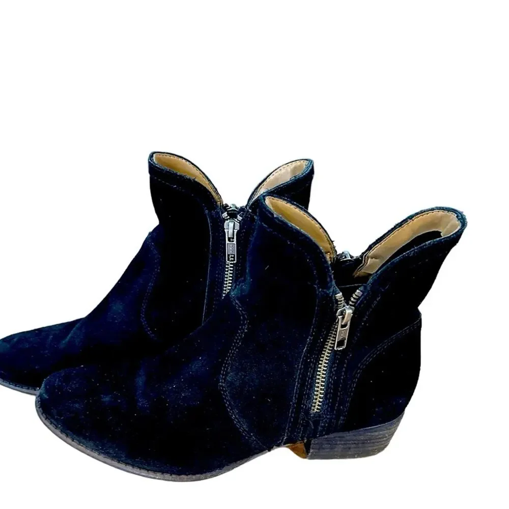 Seychelles Lucky Penny black suede western bootie. Size 6.5